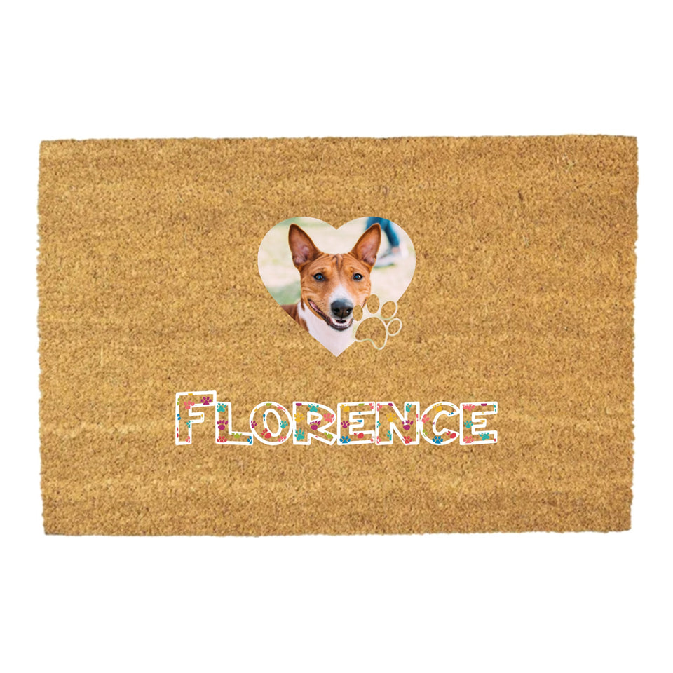 Outdoor Mat - Pet photo & name