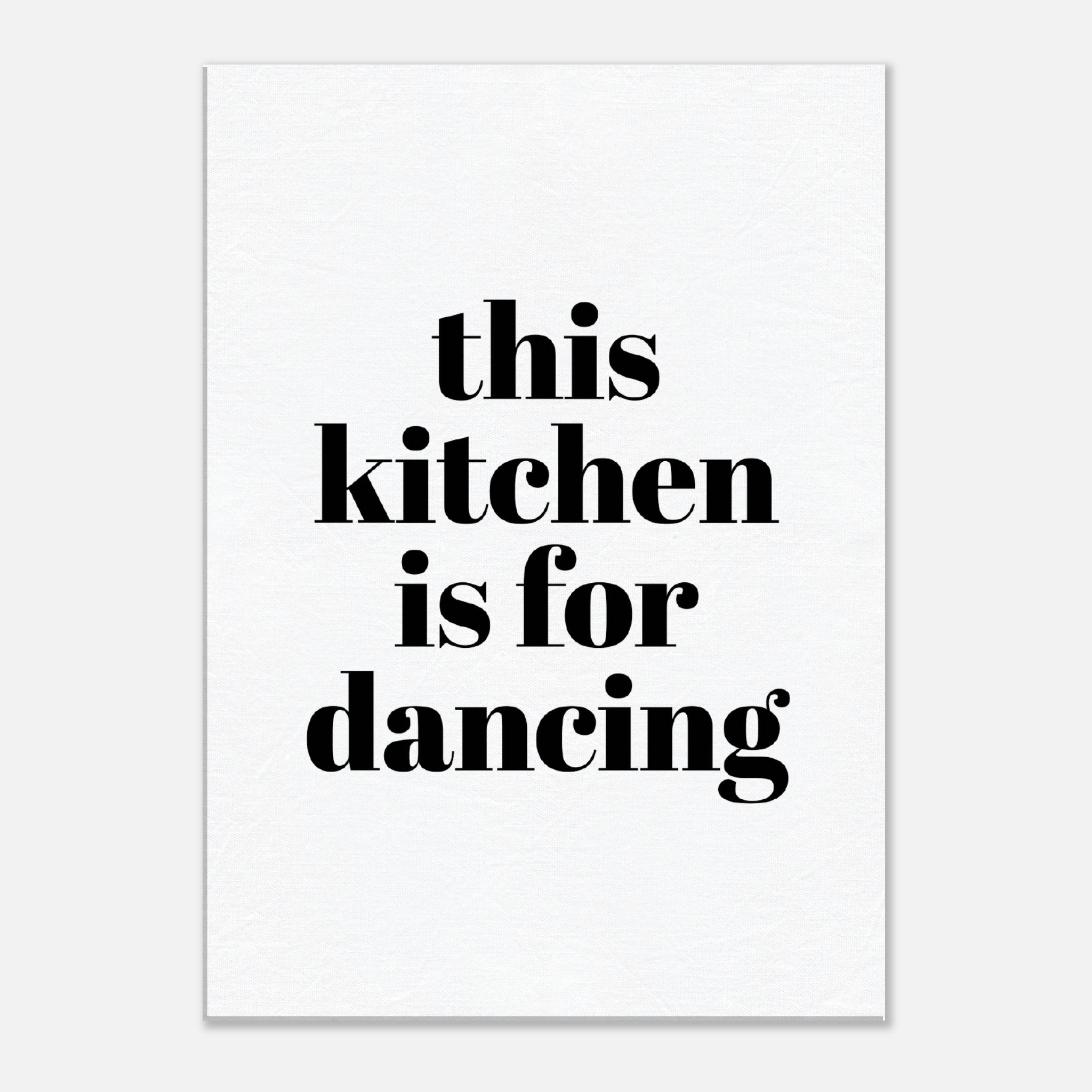 Esta cocina es para bailar lienzo