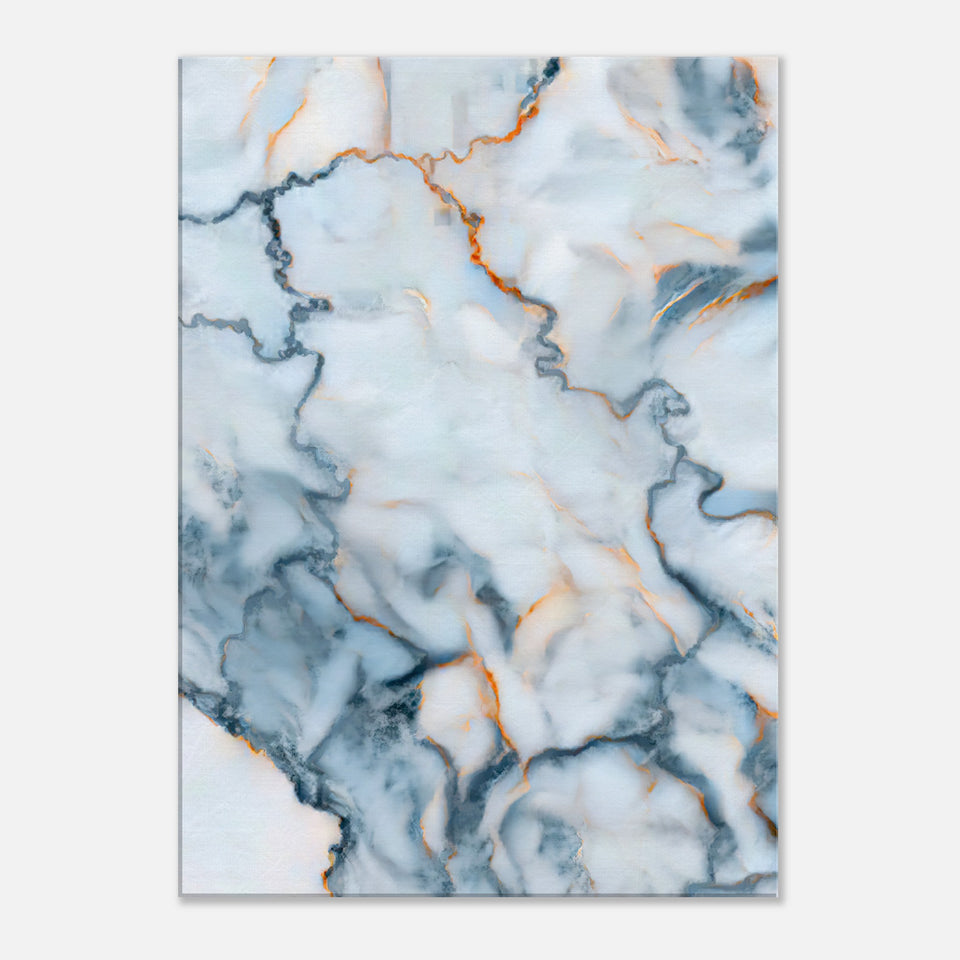 Serbia Marble Map Canvas