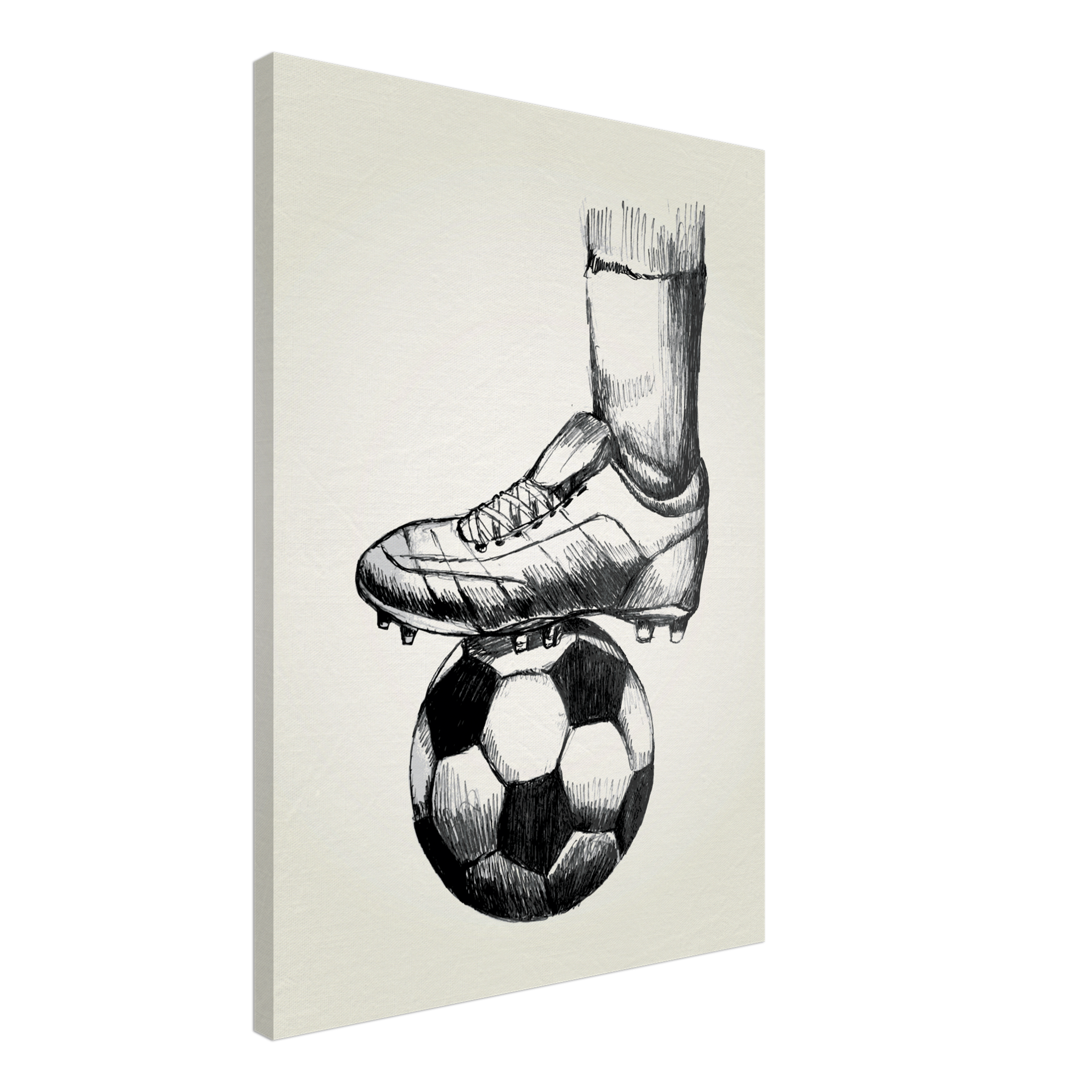 Soccer Sketched Canvas