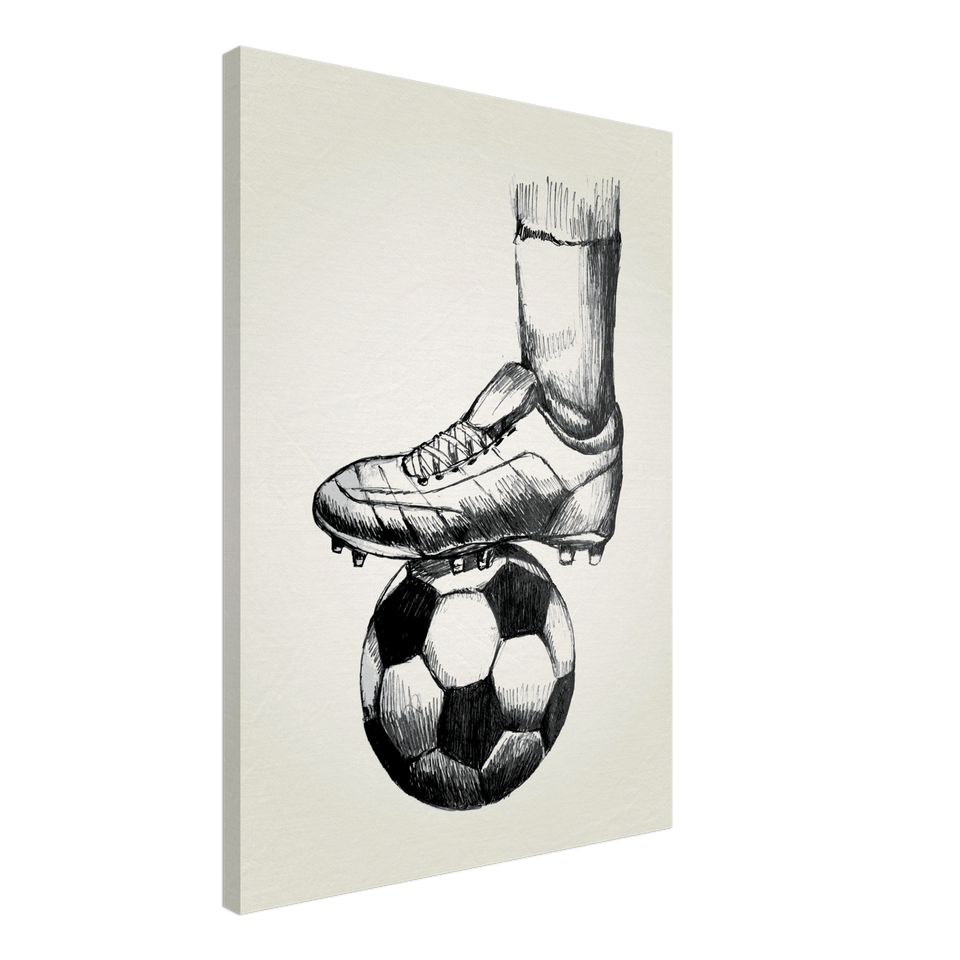 Soccer Sketched Canvas