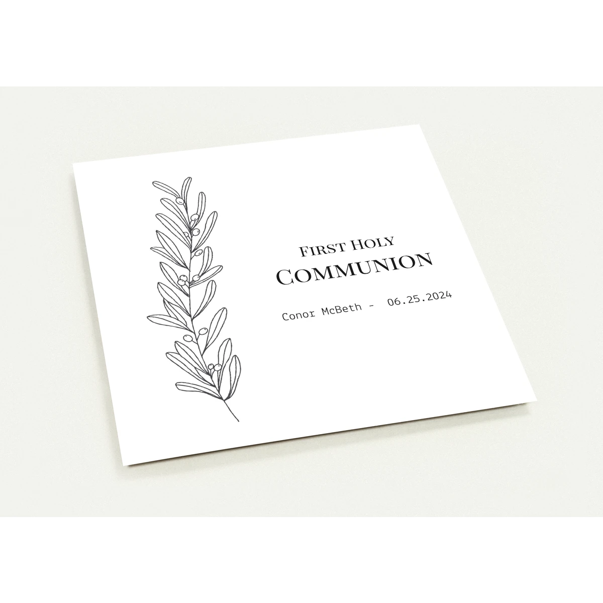 Communion Invitations Without Photo