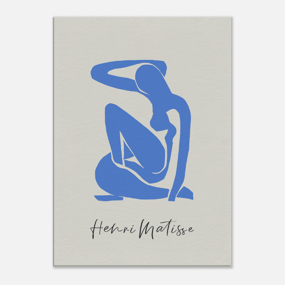 Matisse New Blue Lady Segeltuch