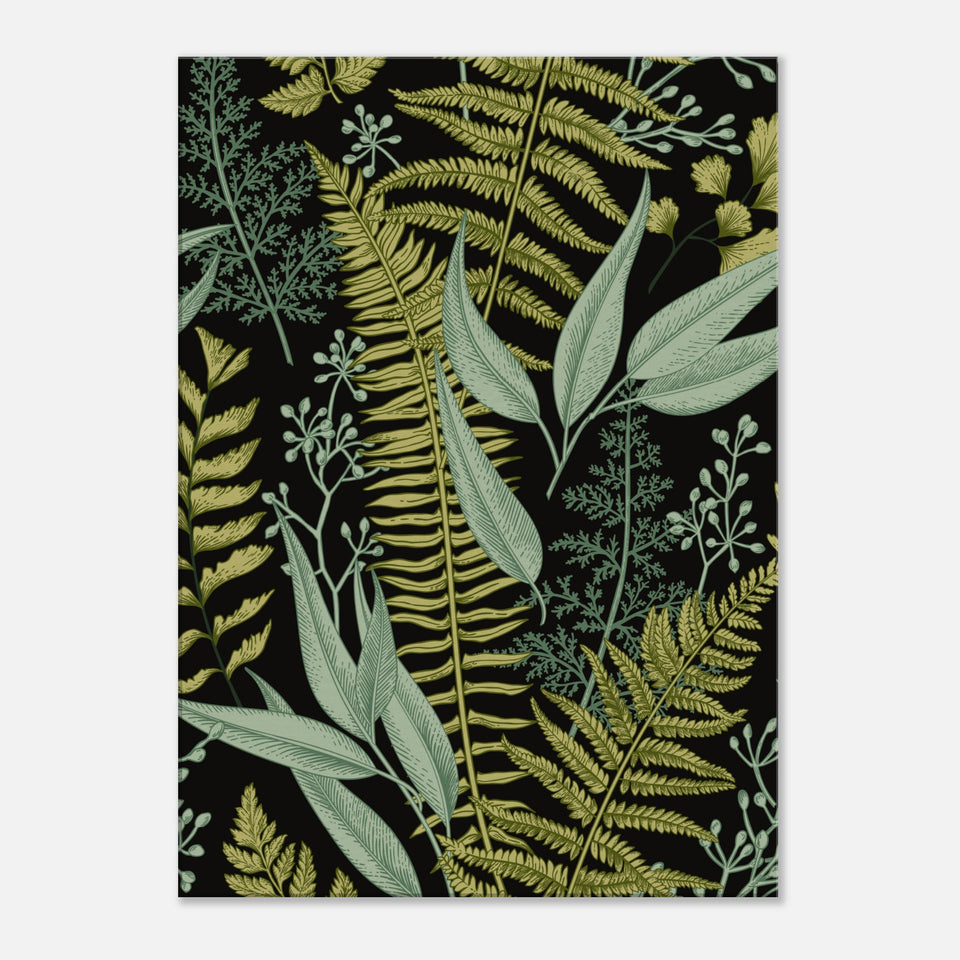 Vintage Seamless Floral Pattern Canvas