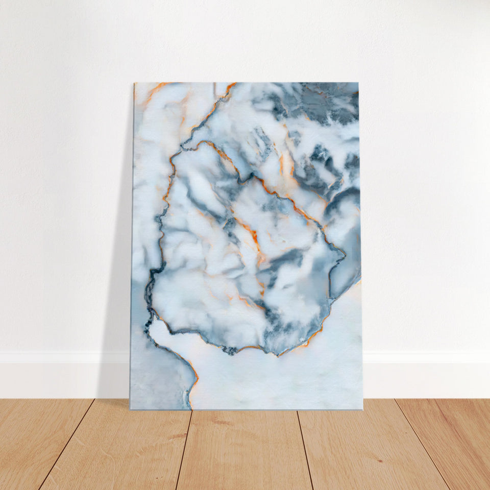 Uruguay Marble Map Canvas