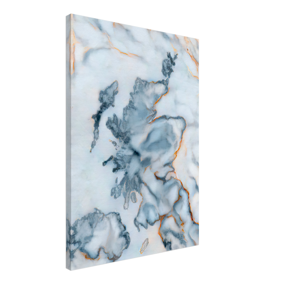 Scotland Marble Map Canvas