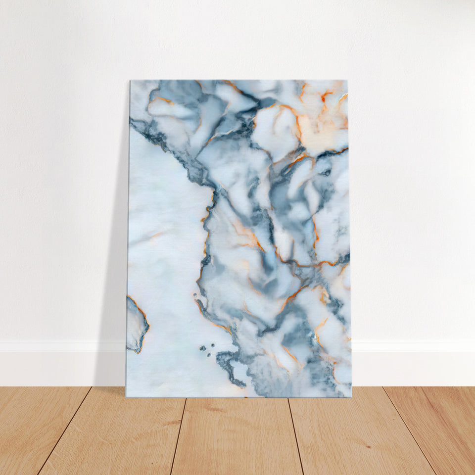 Albania Marble Map Canvas