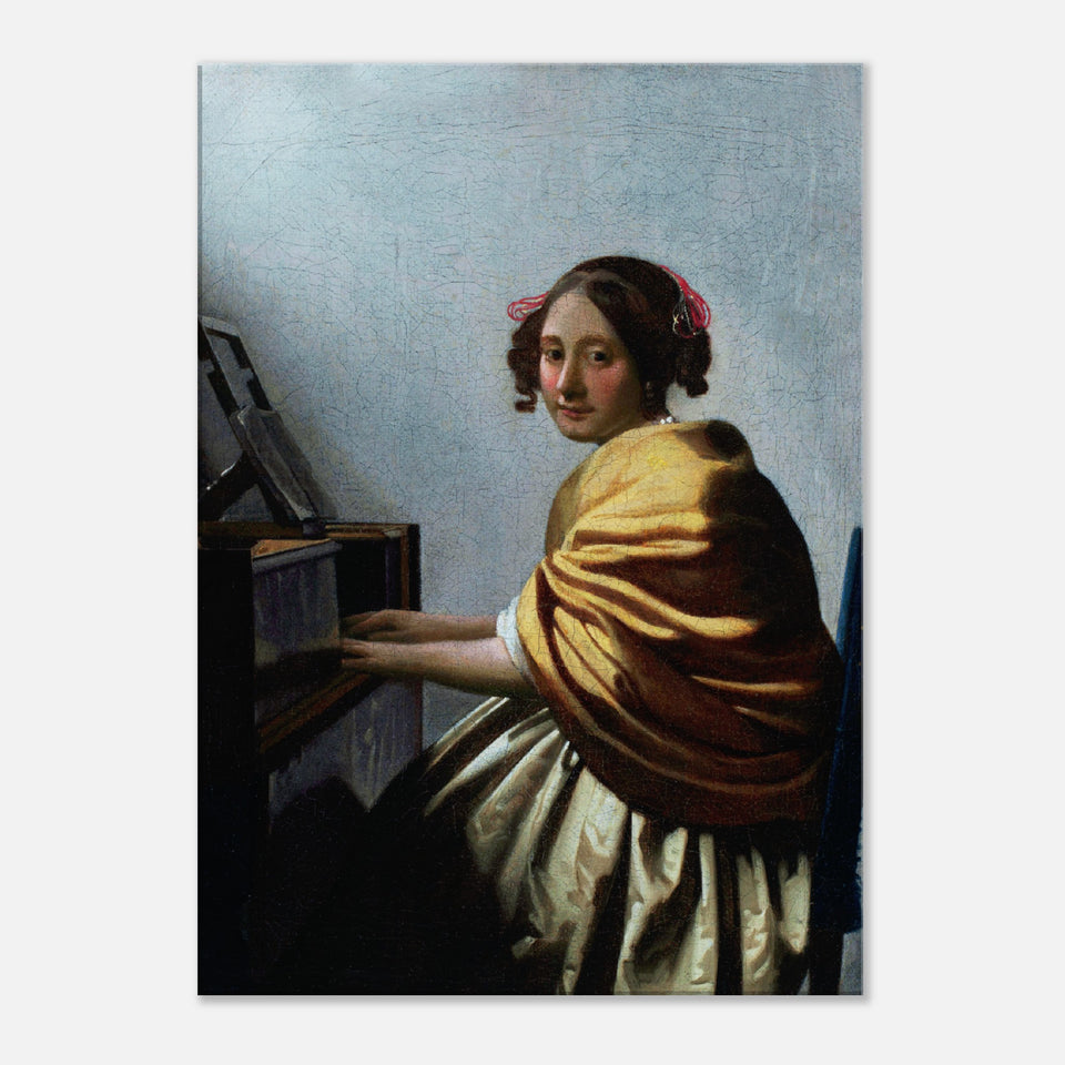 Woman seated at the Virginals (1670–1672) Canvas