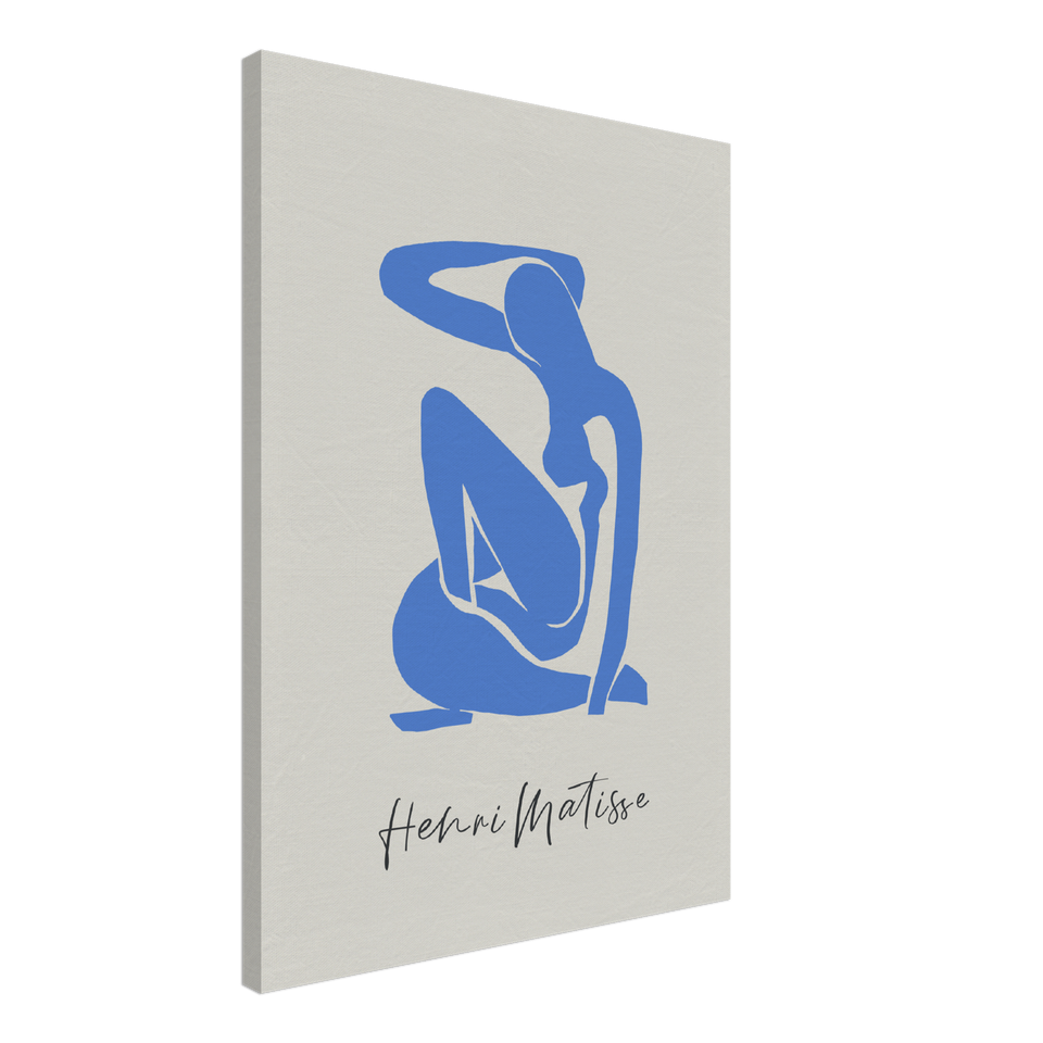 Matisse New Blue Lady Segeltuch