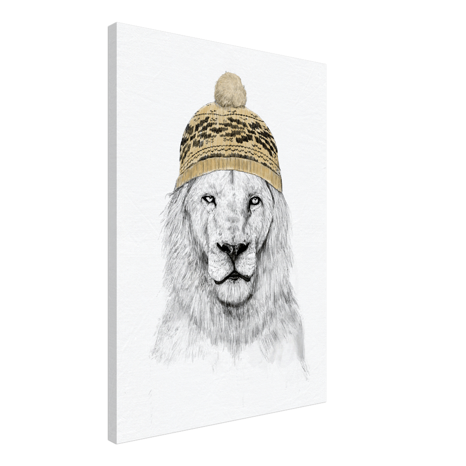 Winter Lion Canvas