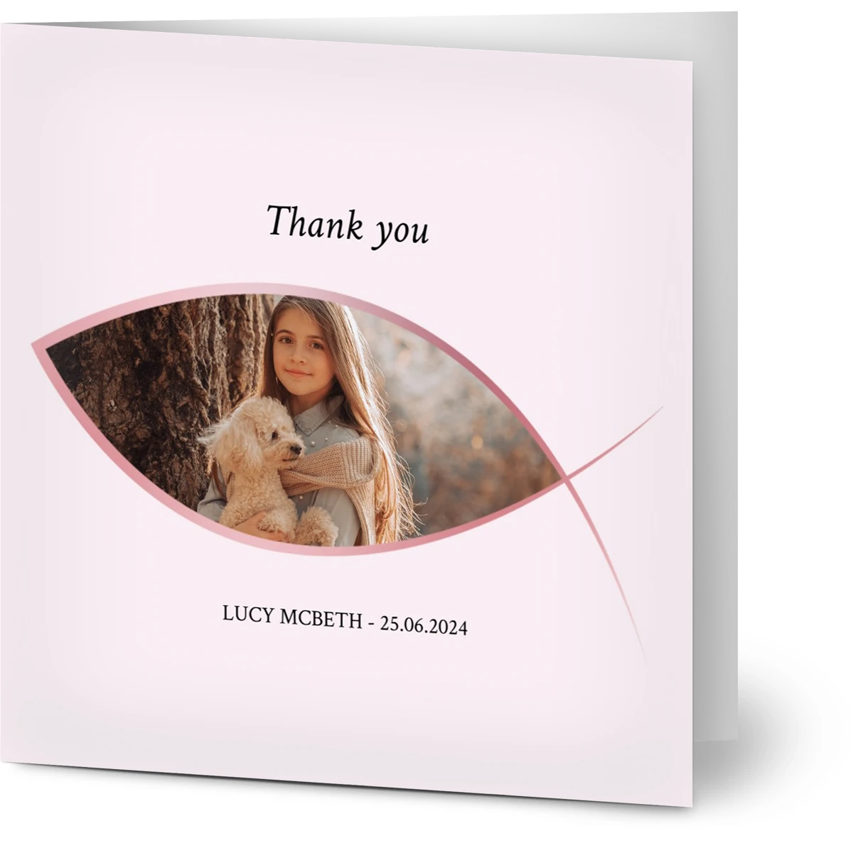 Communion Thank You Cards Girl