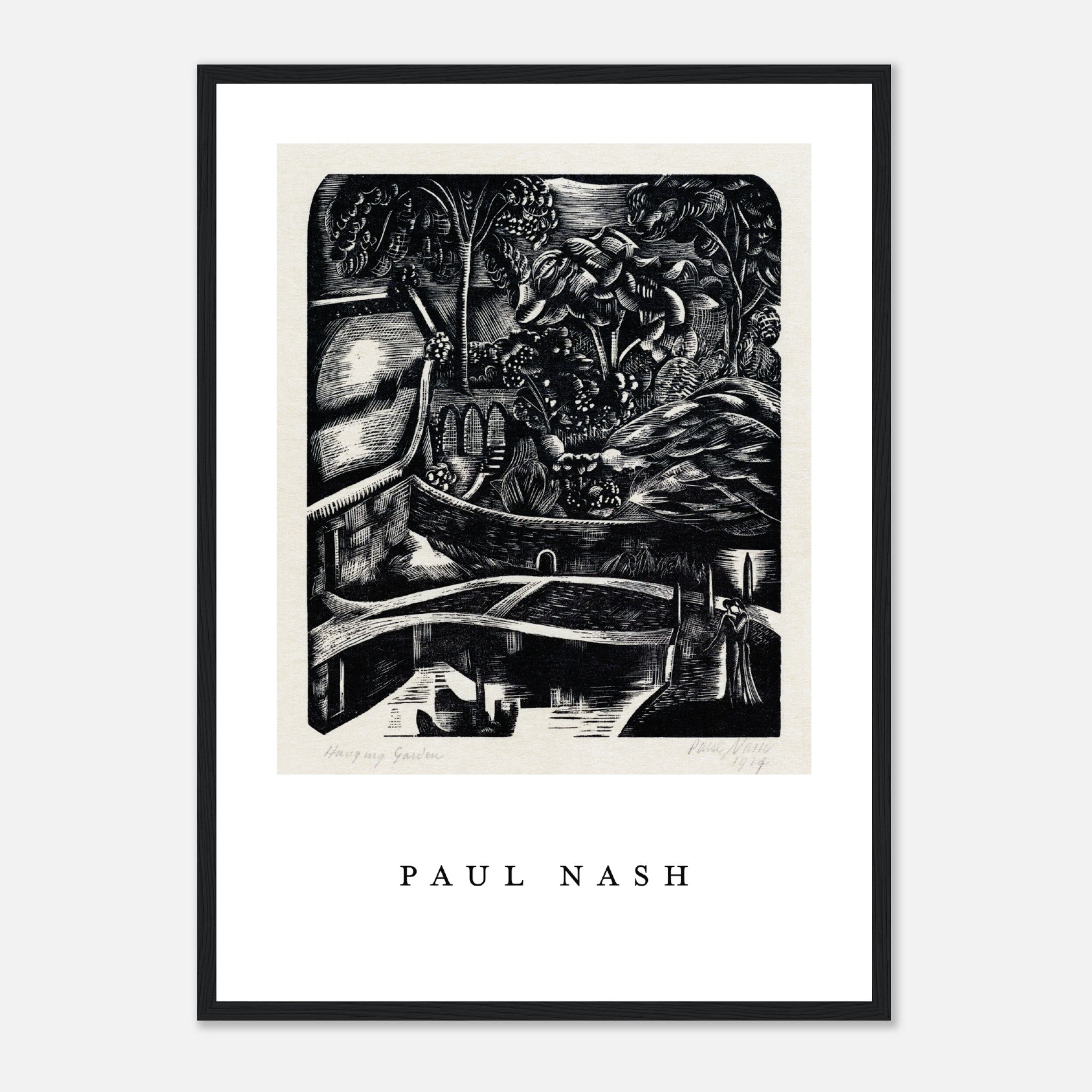 Paul Nash Etching Landscape Poster