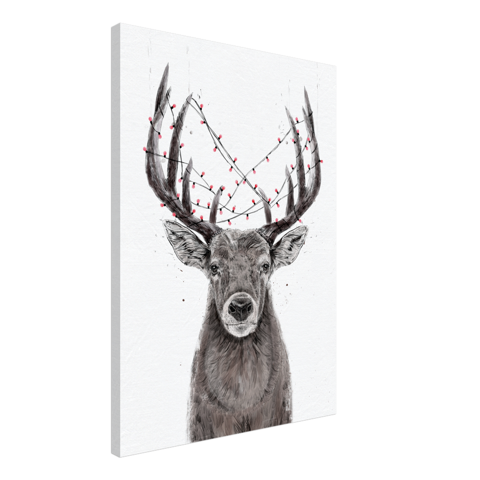 Xmas Deer Canvas