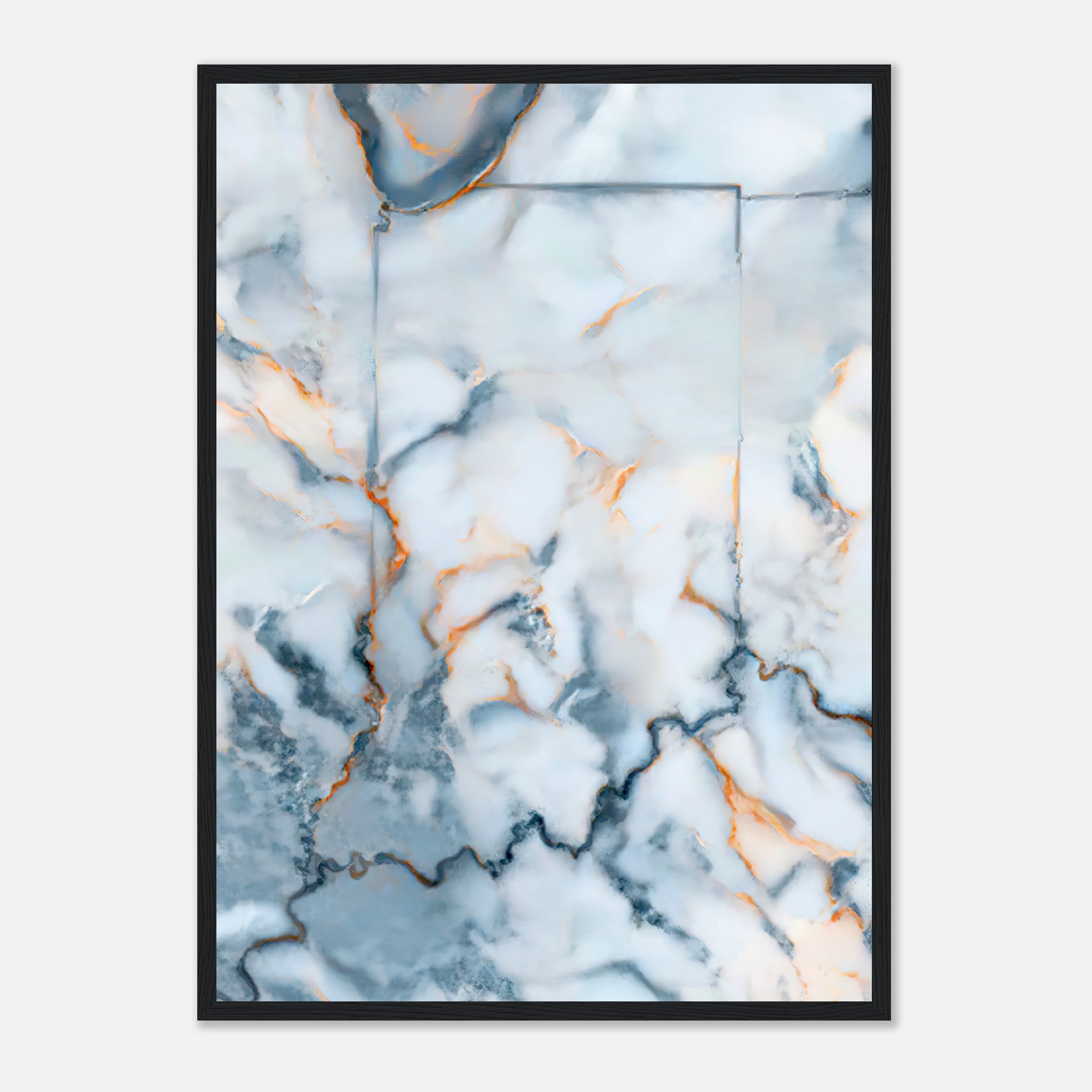 Indiana Marble Map Poster