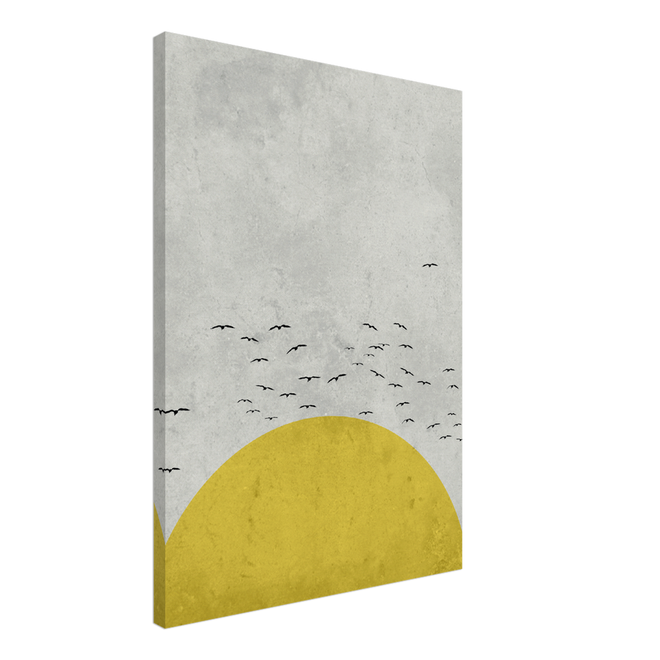 Yellow Sun 3 Canvas