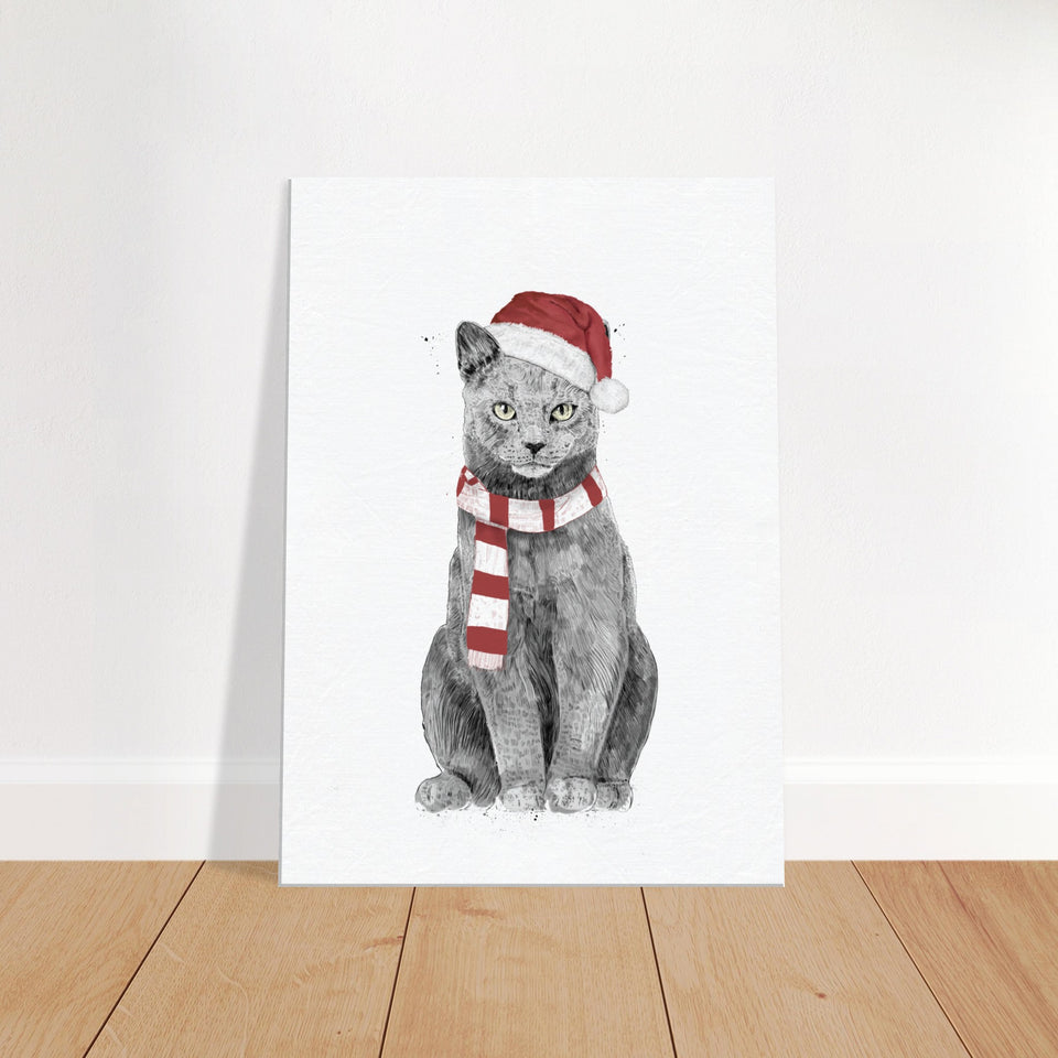 Xmas Cat Canvas