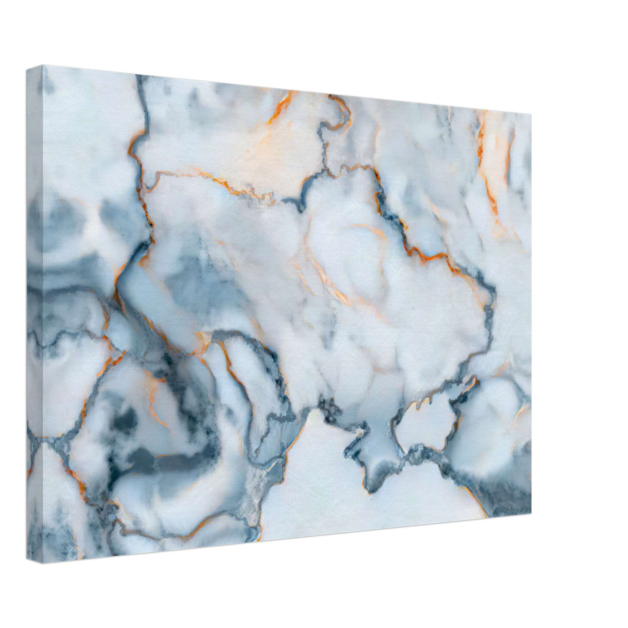 Ukraine Marble Map Canvas