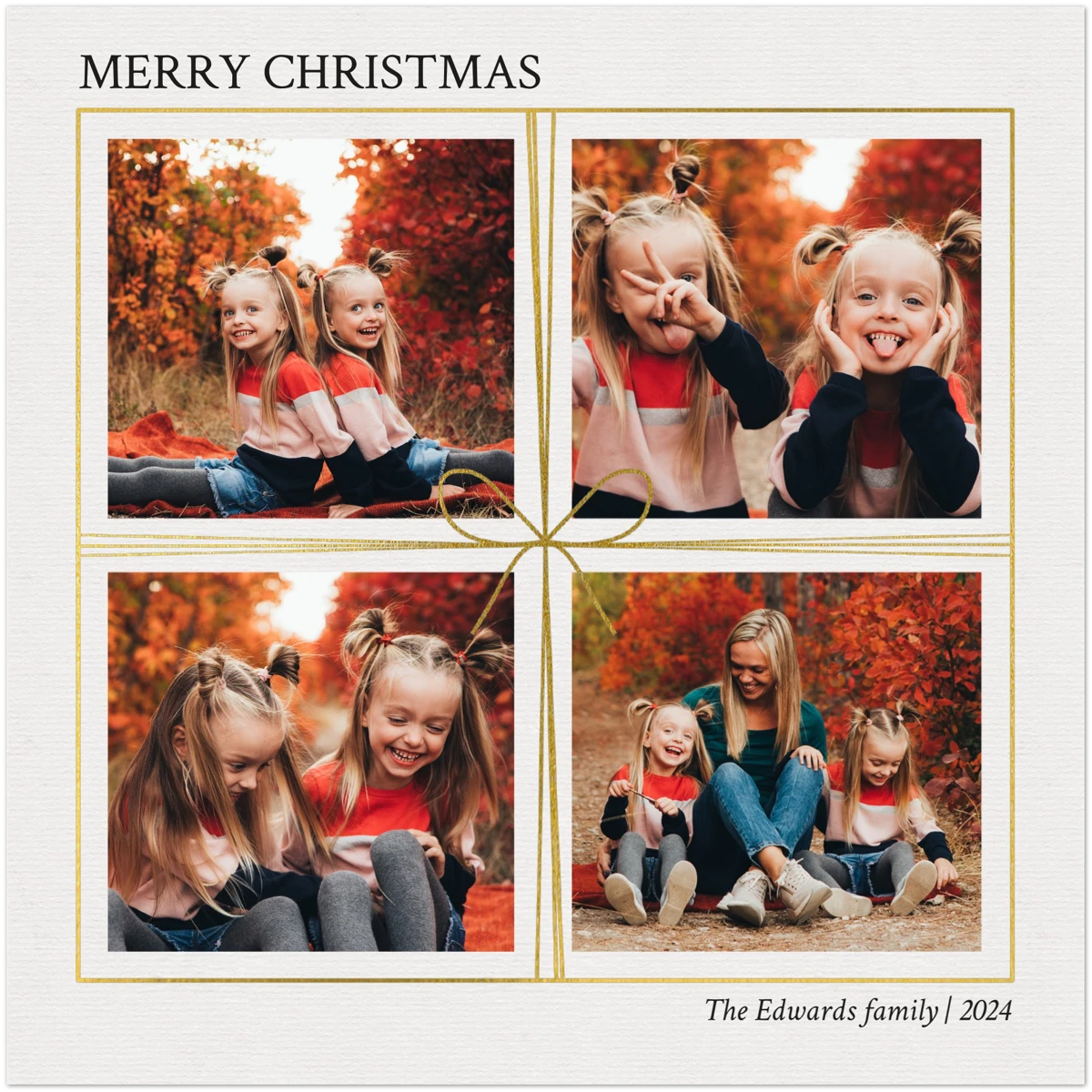 Photo Collage Christmas Cards