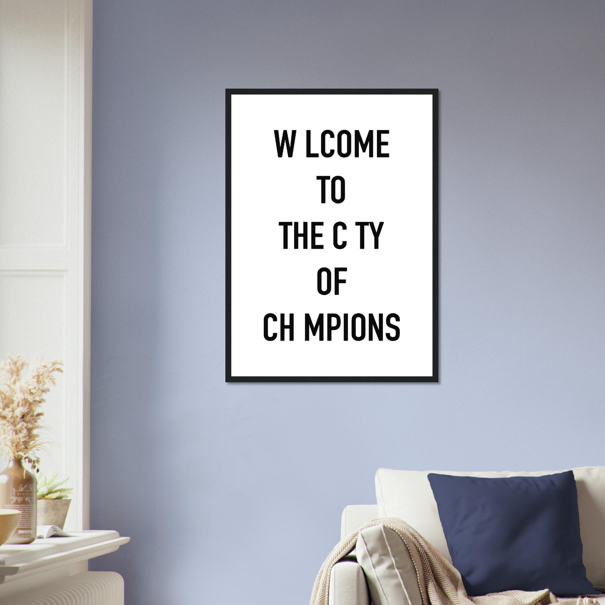 Welcome To The City Of Champions Poster