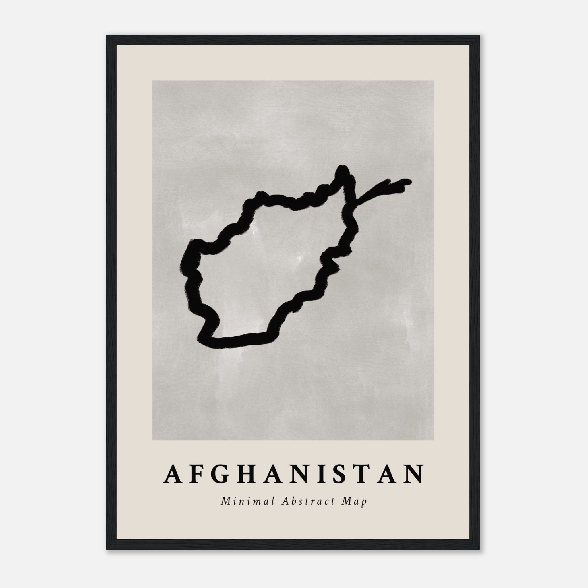 Afghanistan Abstract Map Poster