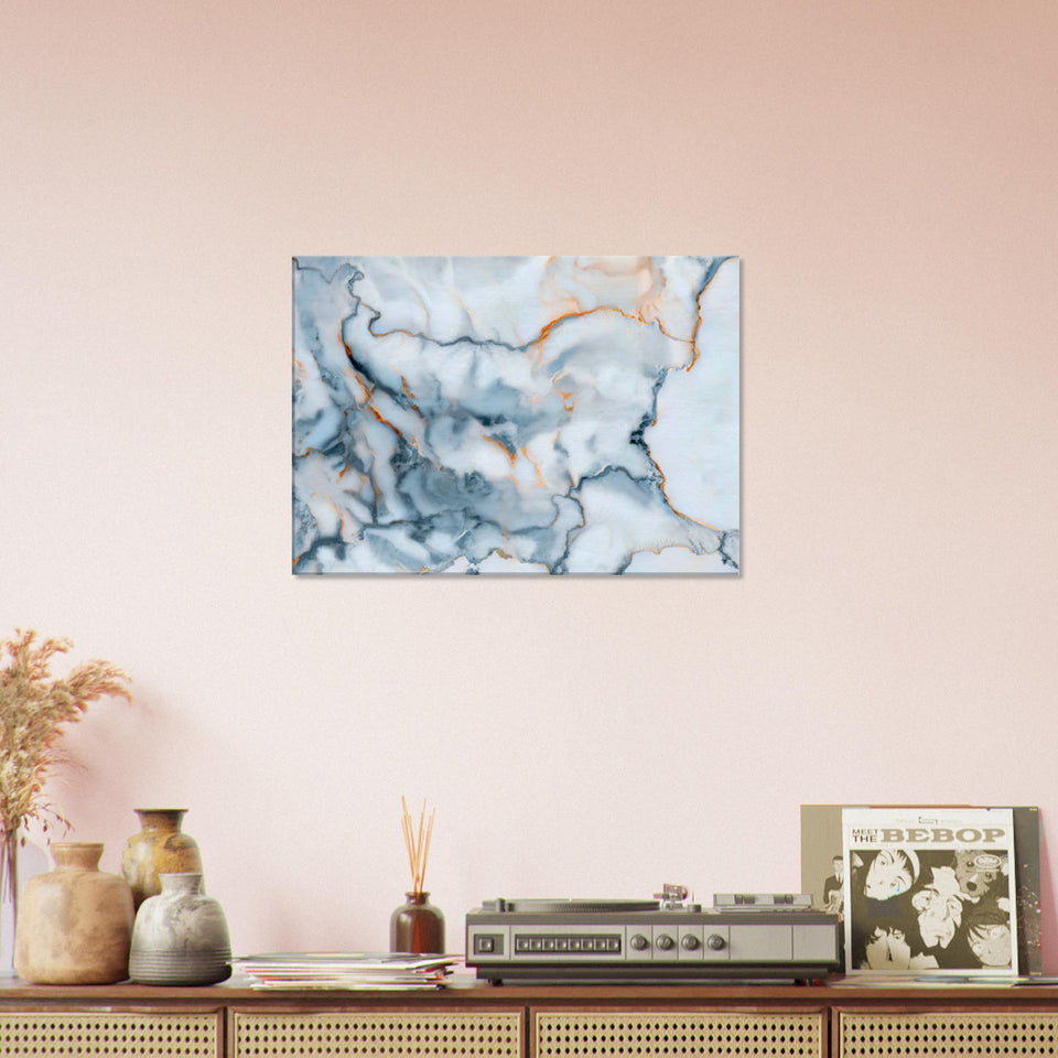 Bulgaria Marble Map Canvas