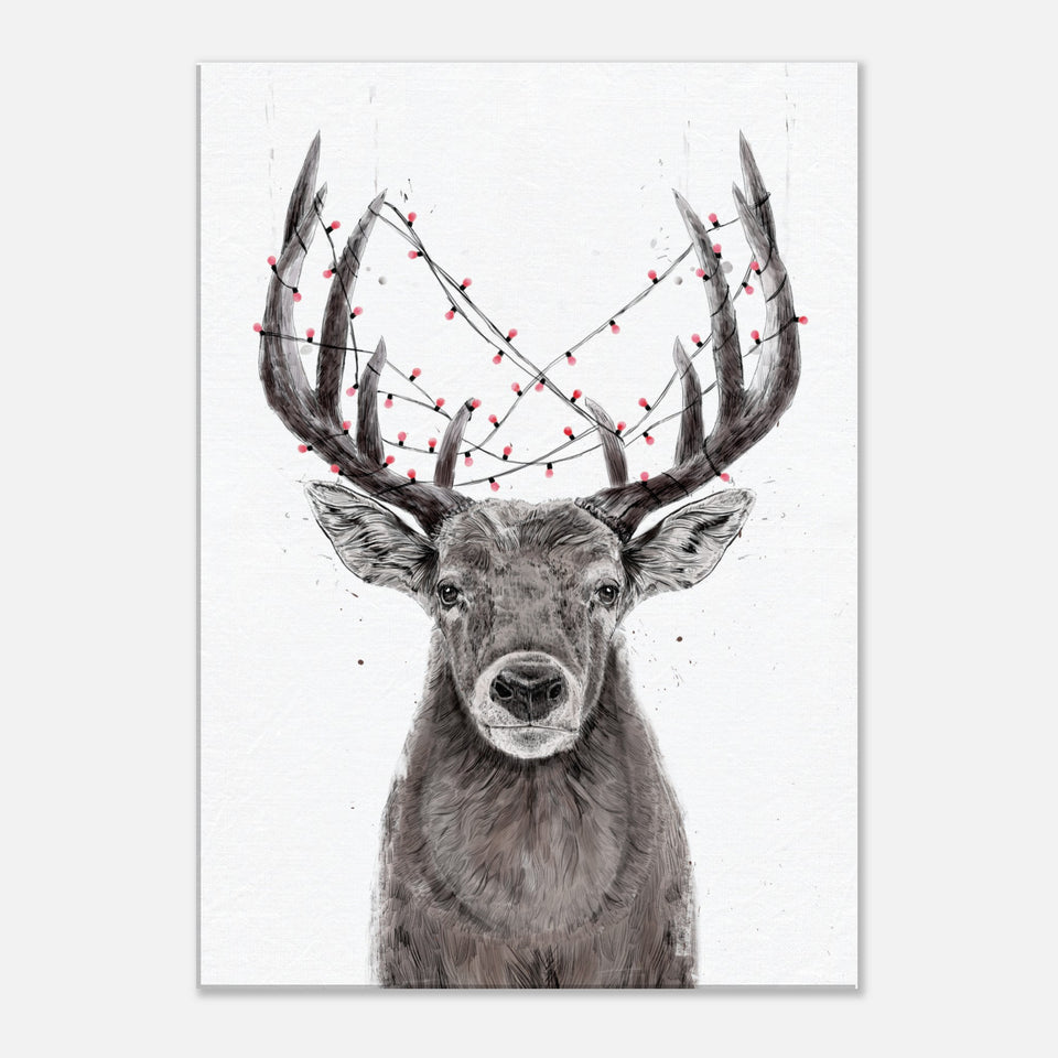 Xmas Deer Canvas