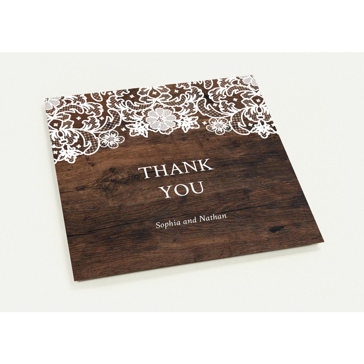 Lace Wedding Thank You Cards