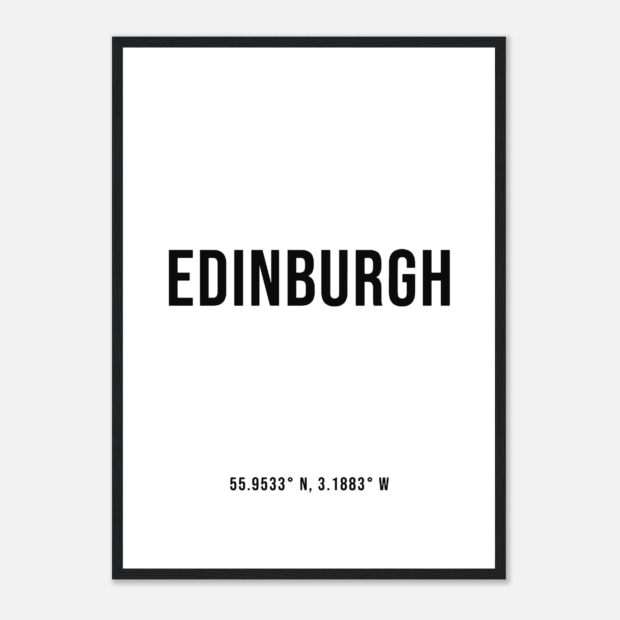 Simple Coordinates Edinburgh 1 Poster
