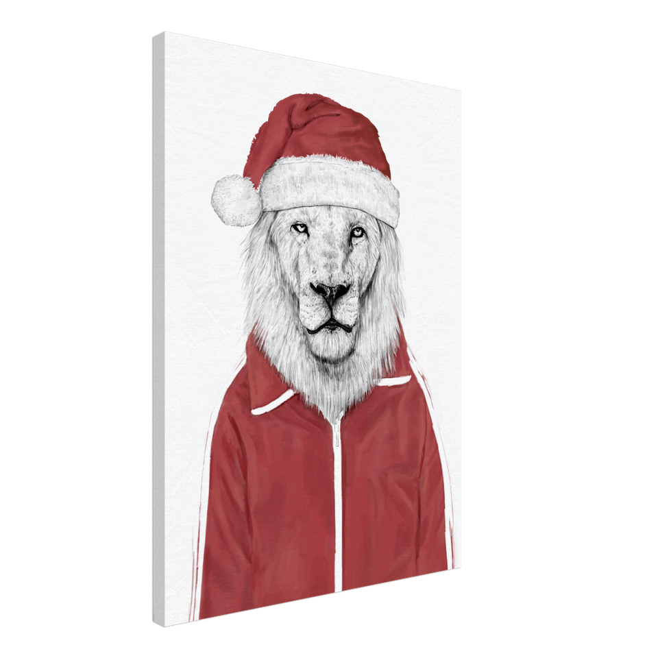 Santa Lion Canvas