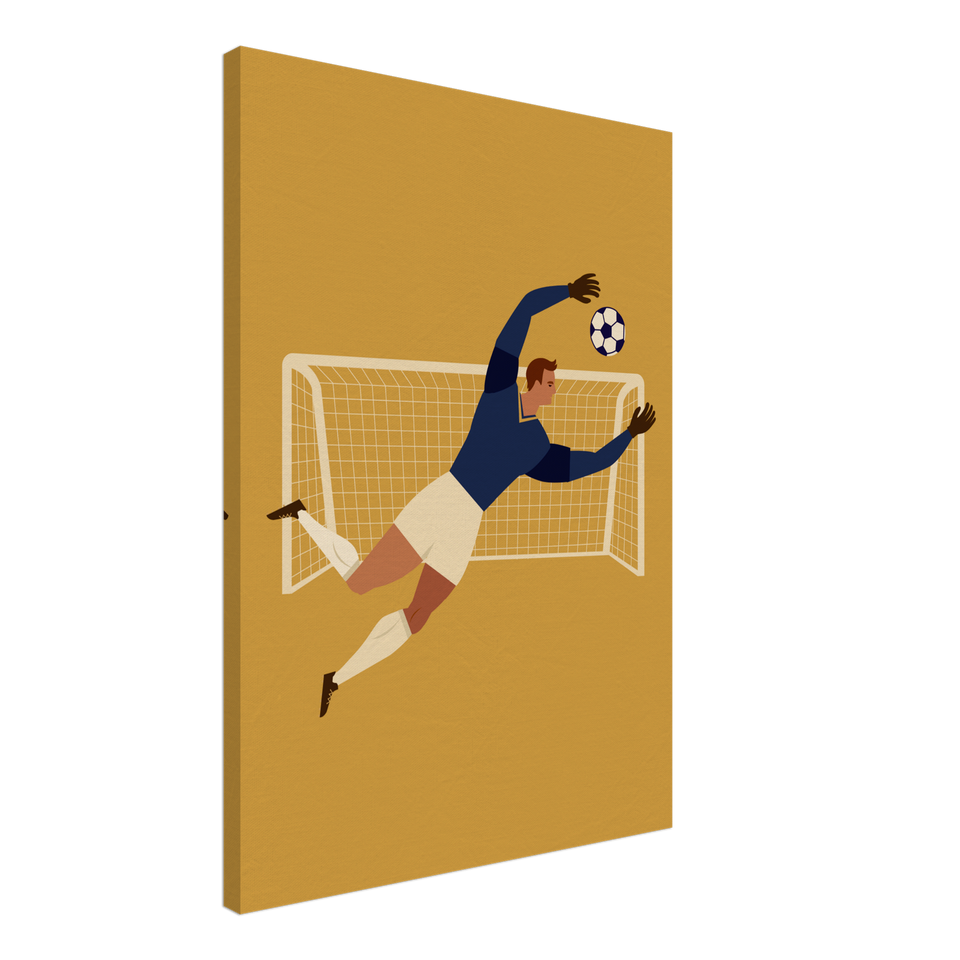 Fußball-Torwart Illustration Leinwand