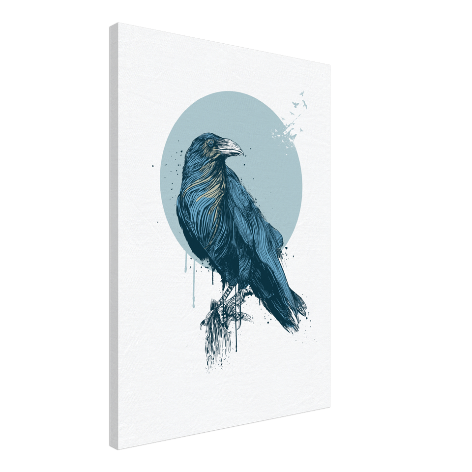 Blue Crow Canvas