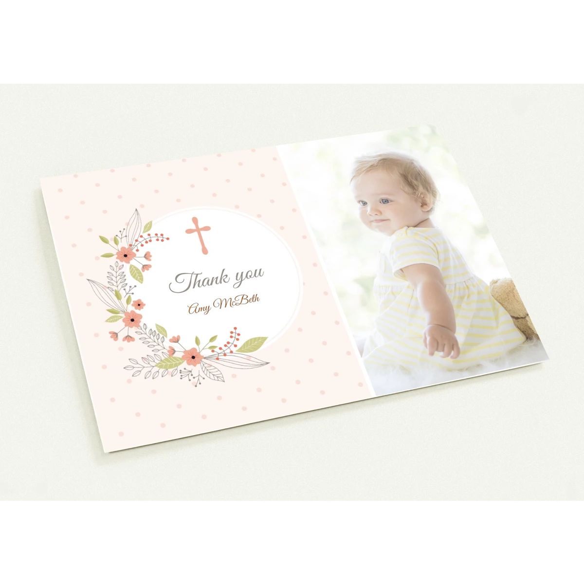 Christening Thank You Cards Girl