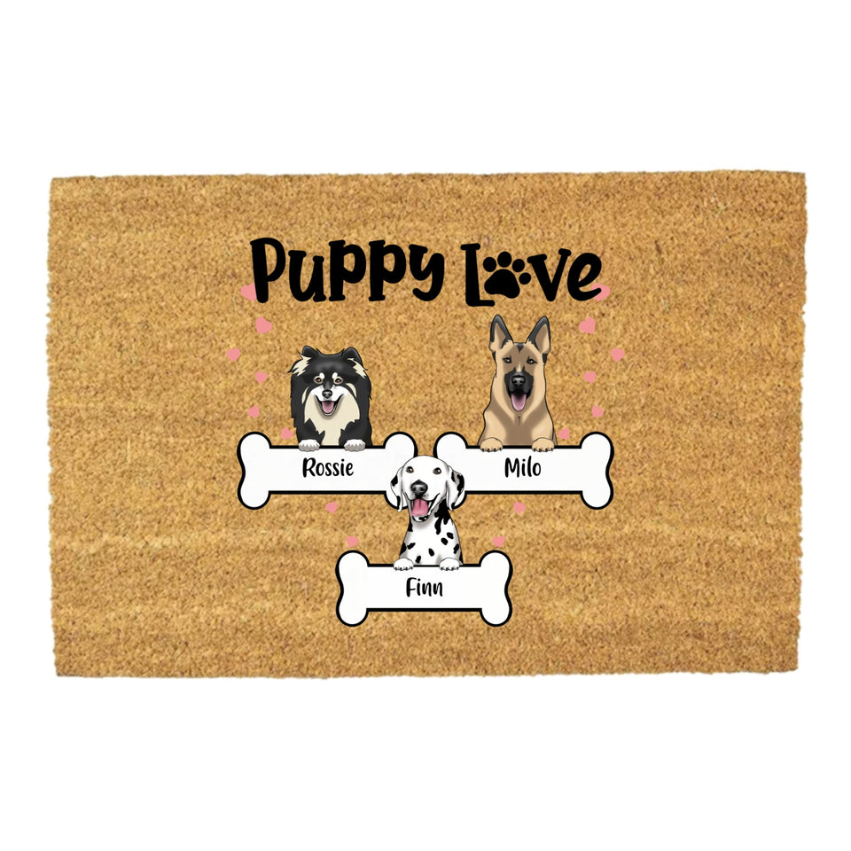 Outdoor Mat - Puppy Love