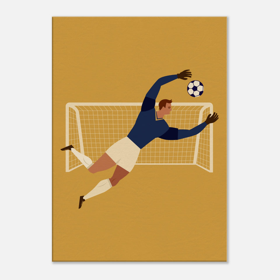 Fußball-Torwart Illustration Leinwand